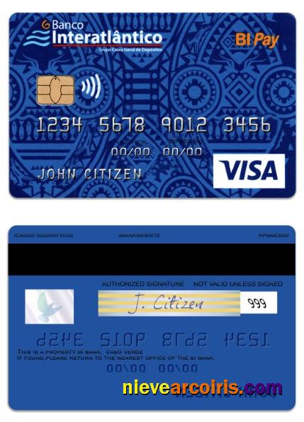 Cabo Verde Banco Interatlantico bank BI Pay visa card